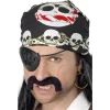 Smiffys Bandana Pirate Noir -Robes D'Halloween Soldes Boutique bandana pirate noir