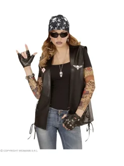 WIDMANN Bandana Pirate Noir Et Blanc, Tête De Mort -Robes D'Halloween Soldes Boutique bandana pirate noir et blanc tete de mort 4