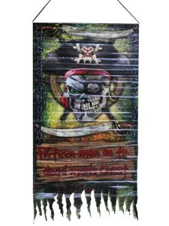 Bannière De Pirate Pour Décoration 120 X 55 Cm