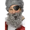 Smiffys Barbe Pirate Grise Avec élastique -Robes D'Halloween Soldes Boutique barbe pirate grise avec elastique