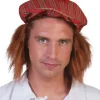 Béret écossais Avec Cheveux Roux -Robes D'Halloween Soldes Boutique beret ecossais avec cheveux roux