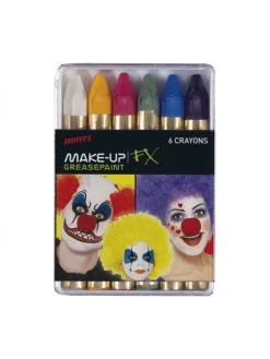 Smiffys Boîte De 6 Crayons Maquillage Carnaval