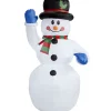 WIDMANN Bonhomme De Neige Gonflable (lumineux Avec Ventilateur-150 Cm) -Robes D'Halloween Soldes Boutique bonhomme de neige gonflable lumineux avec ventilateur 150 cm