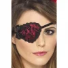 Smiffys Cache-oeil Pirate Femme Rouge Dentelle