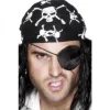 Smiffys Cache-oeil Pirate Satin Noir -Robes D'Halloween Soldes Boutique cache oeil pirate satin noir