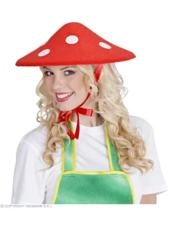 WIDMANN Chapeau Champignon En Feutre Rouge à Pois Blanc - Mixte 7 WIDMANN Chapeau Champignon En Feutre Rouge à Pois Blanc - Mixte -Robes D'Halloween Soldes Boutique chapeau champignon en feutre rouge a pois blanc mixte 2