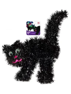 WIDMANN Chat Noir En Fil De Lame Pour Décoration Halloween 30 X 36 Cm -Robes D'Halloween Soldes Boutique chat noir en fil de lame pour decoration halloween 30 x 36 cm 2