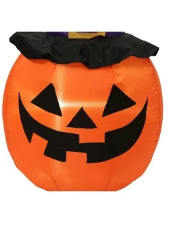 Citrouille Lumineuse, Gonflable Avec Chapeau 120 Cm -Robes D'Halloween Soldes Boutique citrouille lumineuse gonflable avec chapeau 120 cm 2