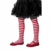 Smiffys Collants Enfant à Rayures Rouge Et Blanc 8-12 Ans -Robes D'Halloween Soldes Boutique collants enfant a rayures rouge et blanc 8 12 ans