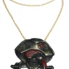 Collier De Pirate Avec Chaine Et Pendentif -Robes D'Halloween Soldes Boutique collier de pirate avec chaine et pendentif