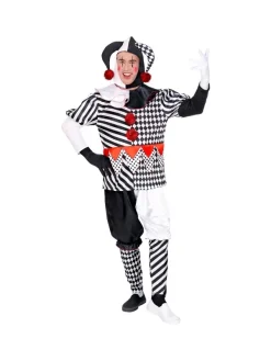 WIDMANN Déguisement Arlequin (manteau, Pantalon, Chapeau, Gants) -Robes D'Halloween Soldes Boutique deguisement arlequin manteau pantalon chapeau gants 1