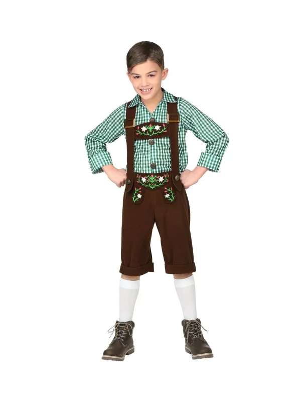 WIDMANN Déguisement Bavarois Enfant (chemise, Lederhosen) 3 WIDMANN Déguisement Bavarois Enfant (chemise, Lederhosen)