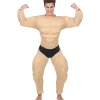 WIDMANN Déguisement Body Builder Homme (combinaison De Muscles Avec Slip) -Robes D'Halloween Soldes Boutique deguisement body builder homme combinaison de muscles avec slip