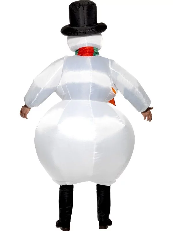 Smiffys Déguisement Bonhomme De Neige Gonflable Blanc 5 Smiffys Déguisement Bonhomme De Neige Gonflable Blanc – Image 3