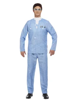 Smiffys Déguisement Brains Thunderbirds, Bleu (Veste, Pantalon, Perruque Et Lunettes) -Robes D'Halloween Soldes Boutique deguisement brains thunderbirds bleu veste pantalon perruque et lunettes 1