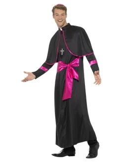 Smiffys Déguisement Cardinal Homme Noir & Fushia 7 Smiffys Déguisement Cardinal Homme Noir & Fushia -Robes D'Halloween Soldes Boutique deguisement cardinal homme noir fushia 2