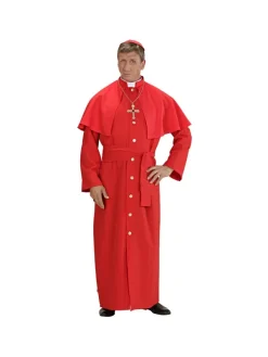 WIDMANN Déguisement Cardinal Rouge Homme (tunique, Cape, Ceinture,...)