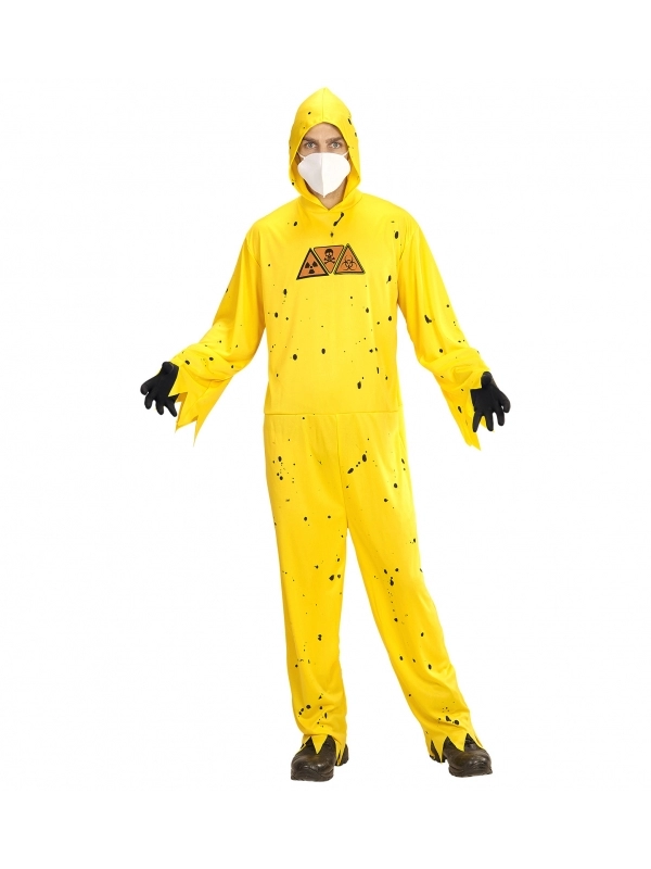 WIDMANN Déguisement Chimiste/Risque Toxique Jaune Homme 4 WIDMANN Déguisement Chimiste/Risque Toxique Jaune Homme – Image 2