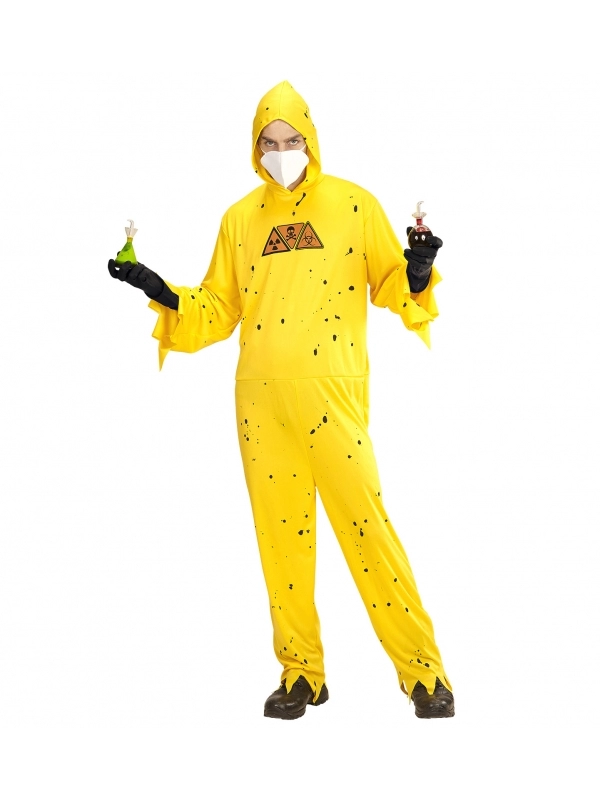WIDMANN Déguisement Chimiste/Risque Toxique Jaune Homme 3 WIDMANN Déguisement Chimiste/Risque Toxique Jaune Homme