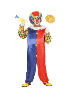 WIDMANN Déguisement Clown Enfant Rouge Et Bleu (combinaison) -Robes D'Halloween Soldes Boutique deguisement clown enfant rouge et bleu combinaison 1