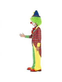 Smiffys Déguisement Clown Enfant (veste, Pantalon Et Fausse Chemise Avec Noeud Papillon) -Robes D'Halloween Soldes Boutique deguisement clown enfant veste pantalon et fausse chemise avec noeud papillon 2