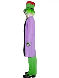 Smiffys Déguisement Clown Méchant Vert Et Violet Homme (haut, Pantalon, Chapeau, Masque, Couvre-chaussures Et Gants) 8 Smiffys Déguisement Clown Méchant Vert Et Violet Homme (haut, Pantalon, Chapeau, Masque, Couvre-chaussures Et Gants) -Robes D'Halloween Soldes Boutique deguisement clown mechant vert et violet homme haut pantalon chapeau masque couvre chaussures et gants 1