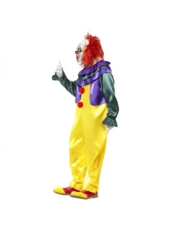 Smiffys Déguisement Clown Monstrueux Jaune, Homme (combinaison Et Masque) -Robes D'Halloween Soldes Boutique deguisement clown monstrueux jaune homme combinaison et masque 2