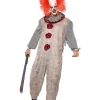 Smiffys Déguisement Clown Vintage Gris Adulte (combinaison, Collerette) 1 Smiffys Déguisement Clown Vintage Gris Adulte (combinaison, Collerette) -Robes D'Halloween Soldes Boutique deguisement clown vintage gris adulte combinaison collerette