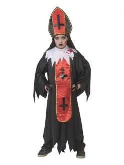 Déguisement De Pape De L'Horreur Garçon (costume Et Mitre) -Robes D'Halloween Soldes Boutique deguisement de pape de l horreur garcon costume et mitre 1