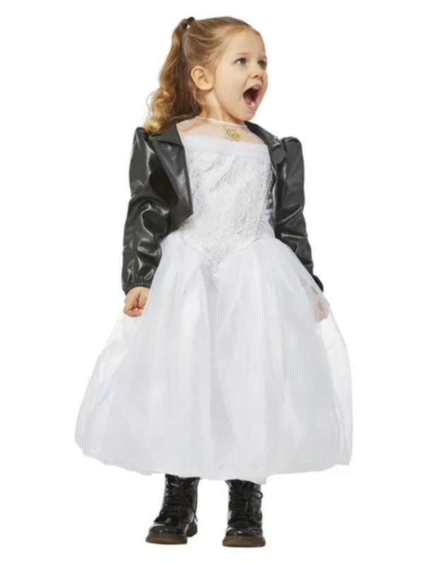 Smiffys Déguisement De Tiffany Valentine De Chucky Pour Fille (robe & Blouson) 4 Smiffys Déguisement De Tiffany Valentine De Chucky Pour Fille (robe & Blouson) – Image 2