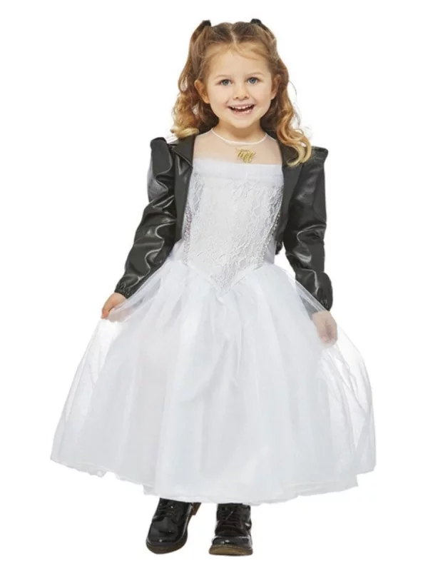 Smiffys Déguisement De Tiffany Valentine De Chucky Pour Fille (robe & Blouson) 3 Smiffys Déguisement De Tiffany Valentine De Chucky Pour Fille (robe & Blouson)