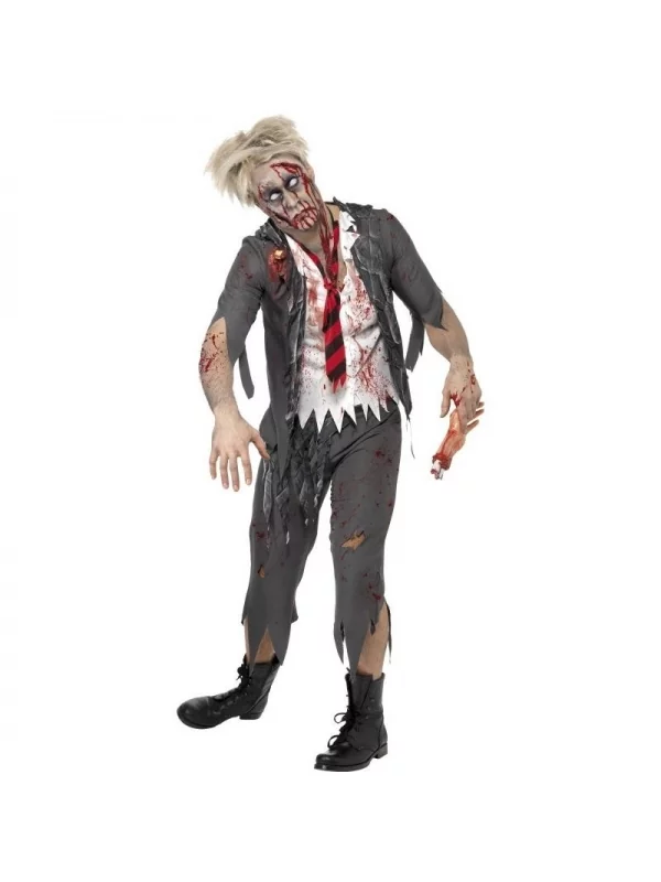 Smiffys Déguisement écolier Zombie, Homme (pantalon, Veste, Fausse Chemise & Cravate) 3 Smiffys Déguisement écolier Zombie, Homme (pantalon, Veste, Fausse Chemise & Cravate)