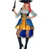 WIDMANN Déguisement Femme Capitaine Des Pirates, Multicolore (robe Avec Chemise, Chapeau) 2 WIDMANN Déguisement Femme Capitaine Des Pirates, Multicolore (robe Avec Chemise, Chapeau) -Robes D'Halloween Soldes Boutique deguisement femme capitaine des pirates multicolore robe avec chemise chapeau