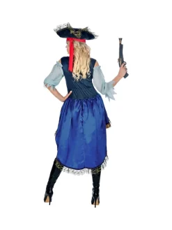 WIDMANN Déguisement Femme Capitaine Des Pirates, Multicolore (robe Avec Chemise, Chapeau) -Robes D'Halloween Soldes Boutique deguisement femme capitaine des pirates multicolore robe avec chemise chapeau 2