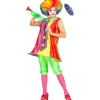 WIDMANN Déguisement Femme Clown Multicolore (robe Avec Cerceau Et Cravate, Pantalon Court) 1 WIDMANN Déguisement Femme Clown Multicolore (robe Avec Cerceau Et Cravate, Pantalon Court) -Robes D'Halloween Soldes Boutique deguisement femme clown multicolore robe avec cerceau et cravate pantalon court