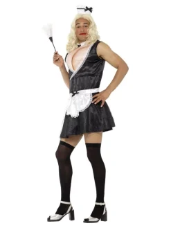 Smiffys Déguisement Femme De Chambre Humoristique (homme) 7 Smiffys Déguisement Femme De Chambre Humoristique (homme) -Robes D'Halloween Soldes Boutique deguisement femme de chambre humoristique homme 2