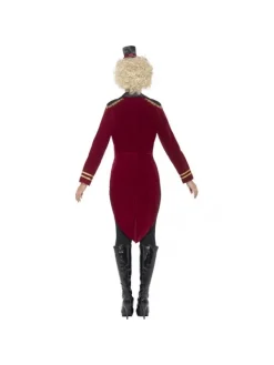 Smiffys Déguisement Femme Mr Loyal ( Avec Veste Queue De Pue, Col Et Mini Haut-de-forme) -Robes D'Halloween Soldes Boutique deguisement femme mr loyal avec veste queue de pue col et mini haut de forme 1