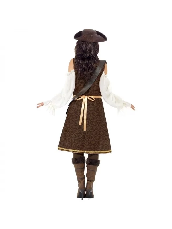 Smiffys Déguisement Femme Pirate De Haute Mer (robe, Pantalon Et Baudrier) 4 Smiffys Déguisement Femme Pirate De Haute Mer (robe, Pantalon Et Baudrier) – Image 2