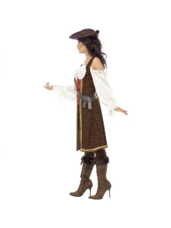 Smiffys Déguisement Femme Pirate De Haute Mer (robe, Pantalon Et Baudrier) 7 Smiffys Déguisement Femme Pirate De Haute Mer (robe, Pantalon Et Baudrier) -Robes D'Halloween Soldes Boutique deguisement femme pirate haute mer 2