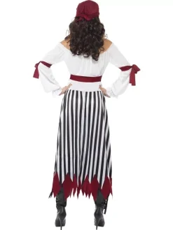 Smiffys Déguisement Femme Pirate (robe Longue & Bandana)