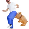 WIDMANN Déguisement Gonflable, Mordu Par Un Bulldog (avec Ventilateur) -Robes D'Halloween Soldes Boutique deguisement gonflable mordu par un bulldog avec ventilateur