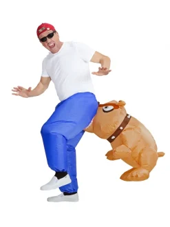 WIDMANN Déguisement Gonflable, Mordu Par Un Bulldog (avec Ventilateur)