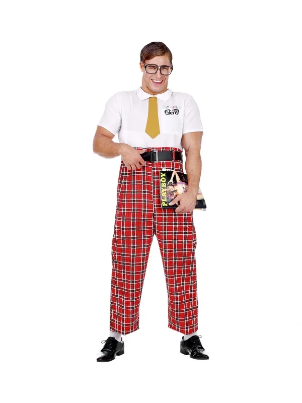 WIDMANN Déguisement Intello Homme (combinaison, Ceinture, Cravate, Lunettes) 4 WIDMANN Déguisement Intello Homme (combinaison, Ceinture, Cravate, Lunettes) – Image 2