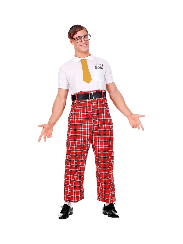 WIDMANN Déguisement Intello Homme (combinaison, Ceinture, Cravate, Lunettes) 3 WIDMANN Déguisement Intello Homme (combinaison, Ceinture, Cravate, Lunettes)