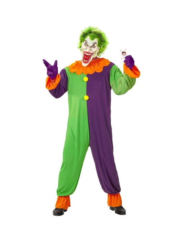 WIDMANN Déguisement Joker Démoniaque Adulte (costume, Masque) 3 WIDMANN Déguisement Joker Démoniaque Adulte (costume, Masque)