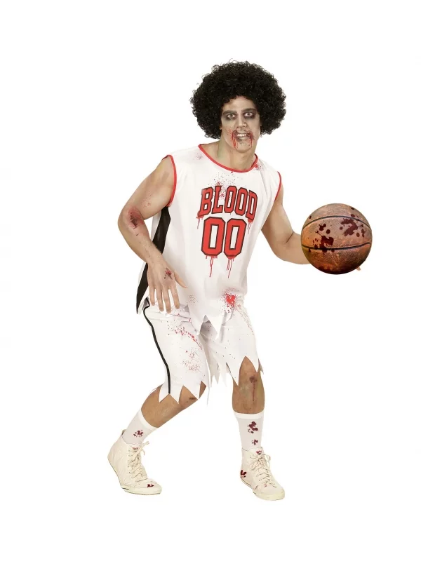 WIDMANN Déguisement Joueur De Basket Zombie Homme (t-shirt, Short) 3 WIDMANN Déguisement Joueur De Basket Zombie Homme (t-shirt, Short)