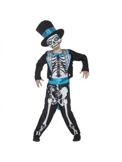 Smiffys Déguisement Jour Des Morts, Petit Marié (veste, Haut, Pantalon, Chapeau Et Masque) -Robes D'Halloween Soldes Boutique deguisement jour des morts petit marie veste haut pantalon chapeau et masque 1