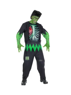 WIDMANN Déguisement Monstre De Laboratoire Homme (veste Avec Chemise, Pantalon, Perruque)