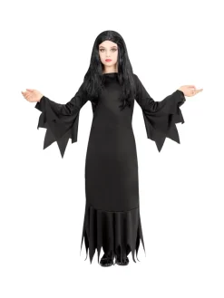 WIDMANN Déguisement Mortisia Noir Fille (robe) -Robes D'Halloween Soldes Boutique deguisement mortisia noir fille robe 2