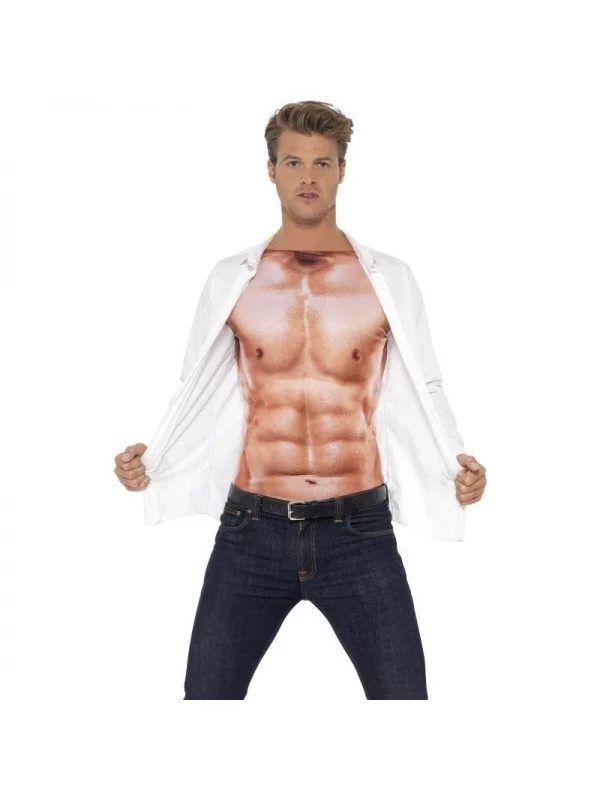 Smiffys Déguisement Muscle Homme (tee-shirt Manches Longues) 4 Smiffys Déguisement Muscle Homme (tee-shirt Manches Longues) – Image 2